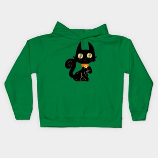 Pretty Black Cat Kids Hoodie